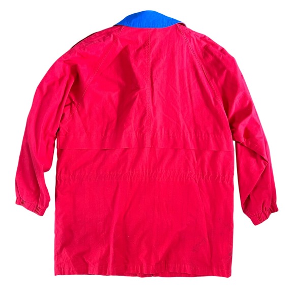 Vintage Eddie Bauer Red Cotton Oversized Jacket Women's Size Lwrge - Picture 5 of 8
